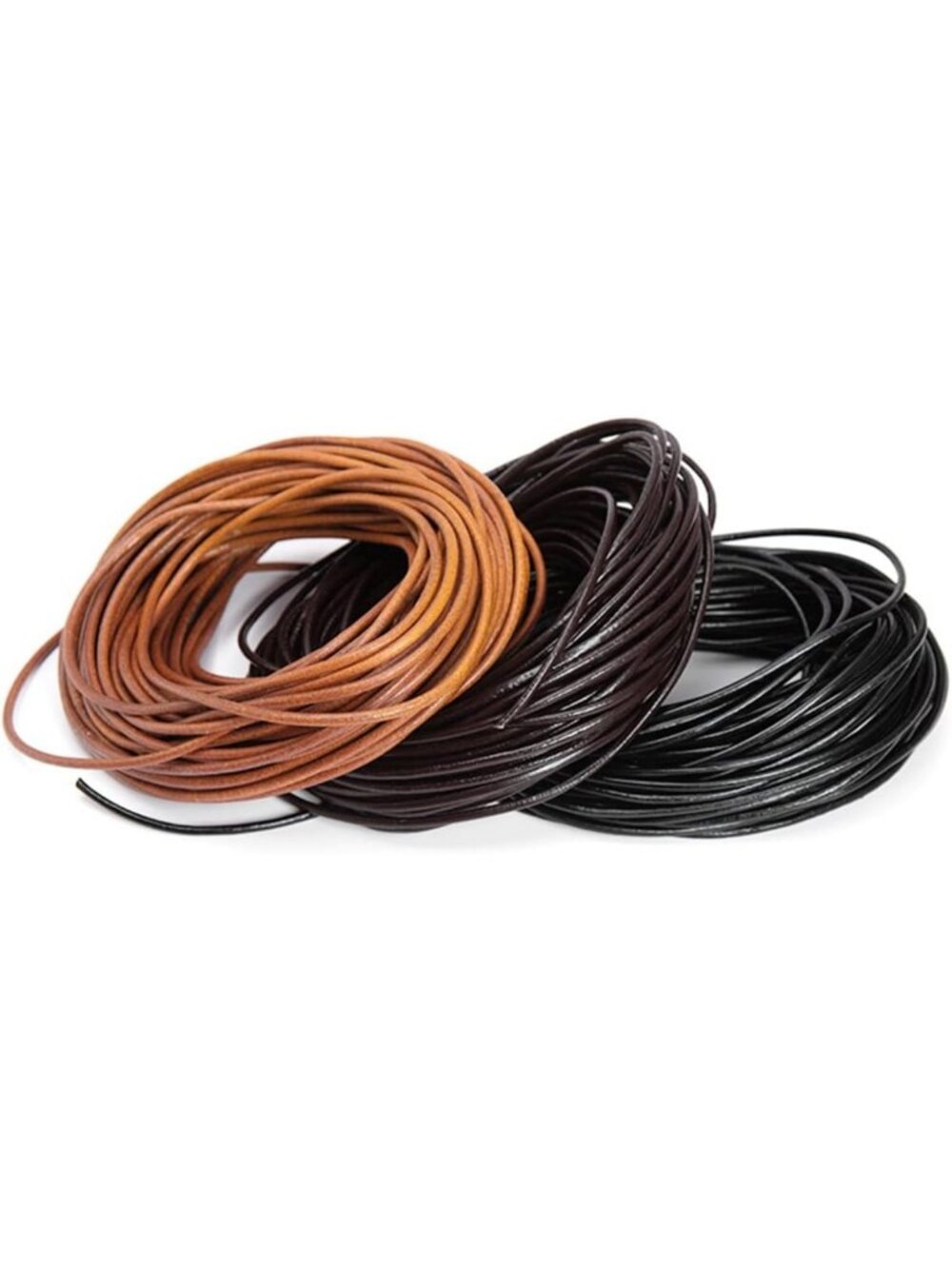 Genuine Cowhide Leather String Cords for Jewelry Making, Beading & DIY Crafts